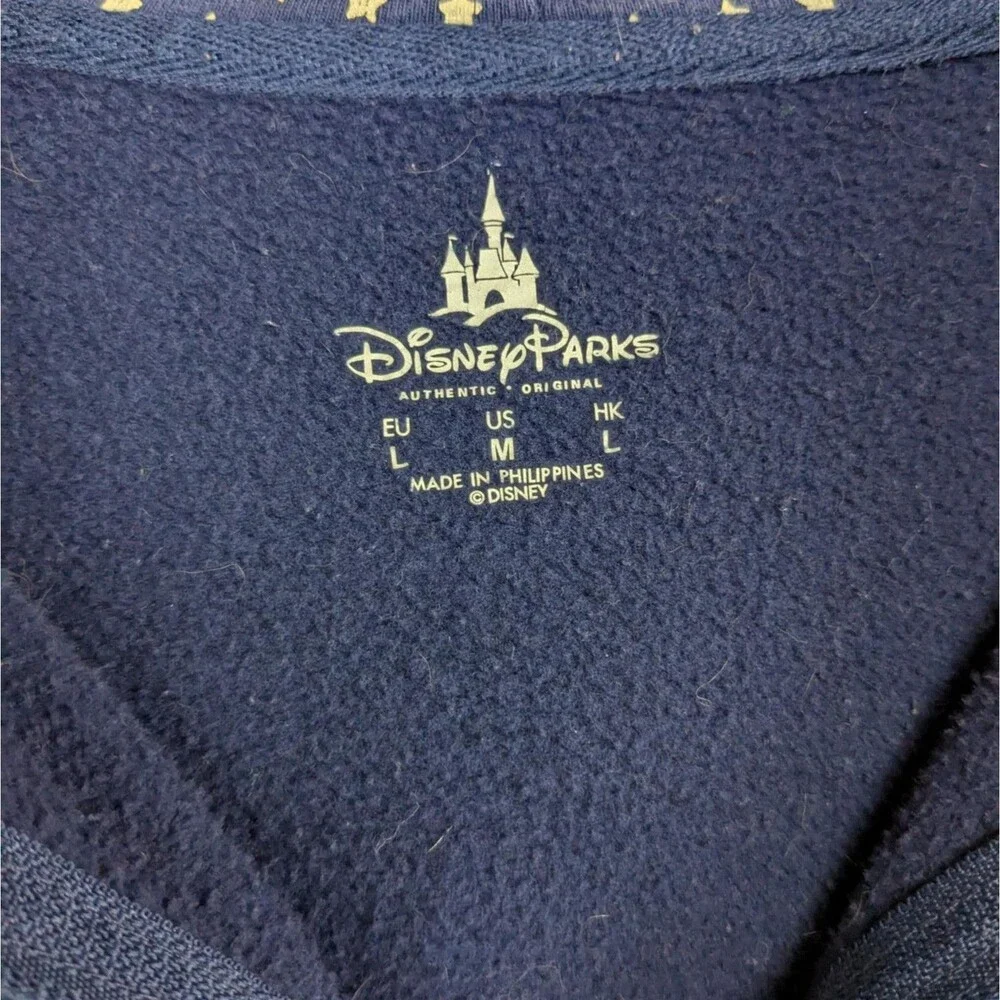 Disney Parks Patriotic Mickey Full Zip Hoodie Stars & Stripes Jacket Size Medium - Picture 6 of 9